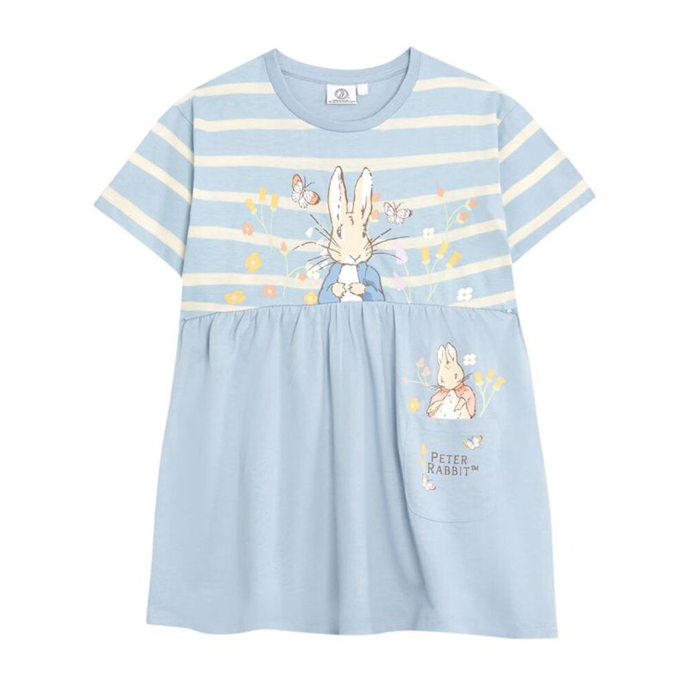 Peter Rabbit Girls Striped Dress / Blue